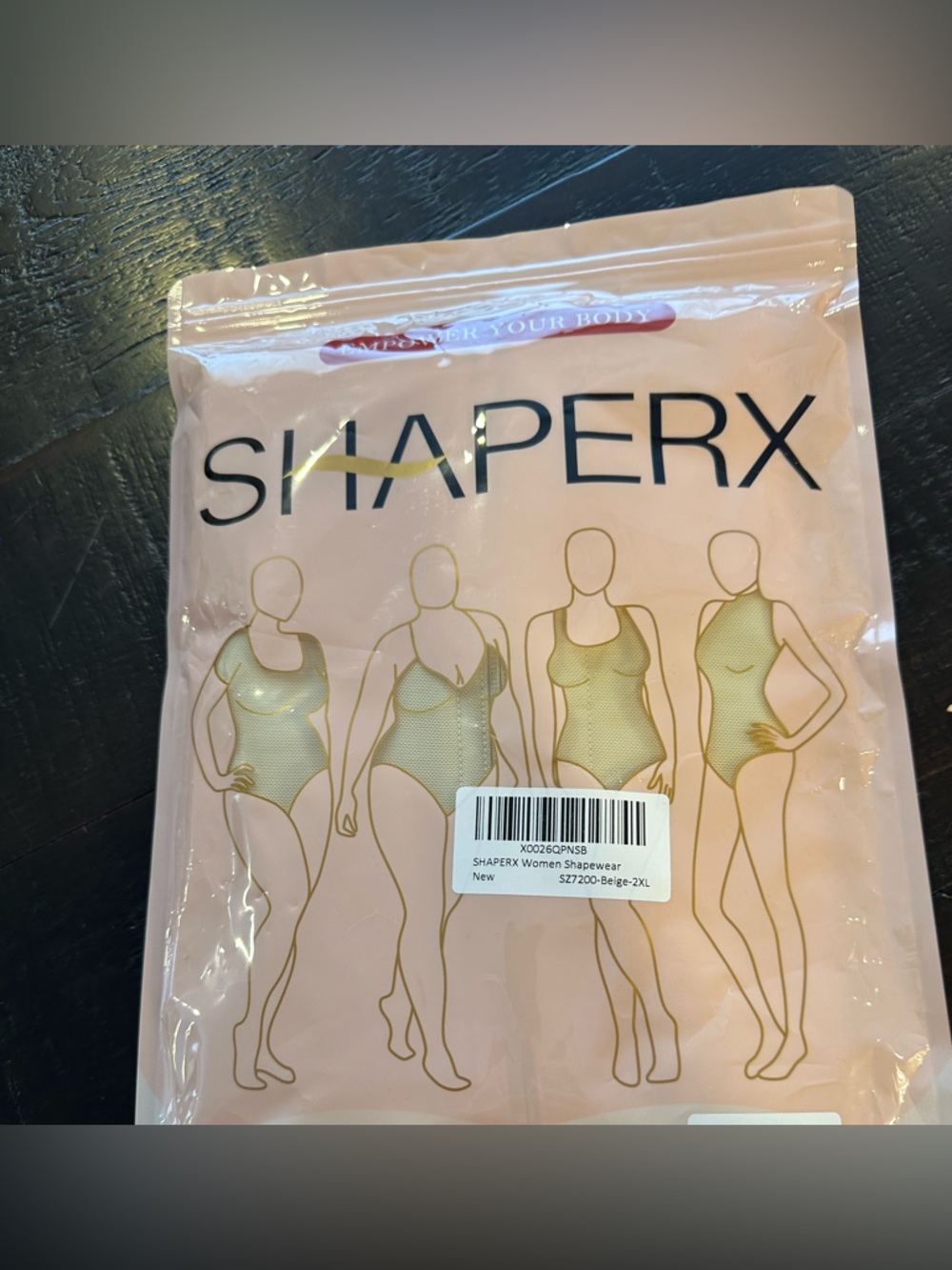 Shapermint Beige Packaging Mailer with QR Code
